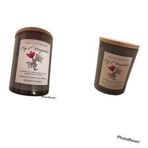 NWOT FIG & MAGNOLIA SCENTED CANDLE WITH NATURAL COCONUT WAX!